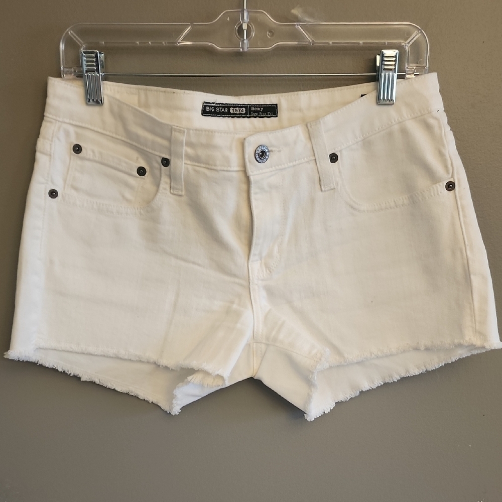 Big Star White Denim Shorts